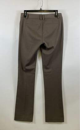 NWT Express Womens Brown Pockets Flat Front Straight Leg Dress Pants Size 2R alternative image