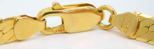 14K Yellow Gold Herringbone Chain Bracelet 8.4g image number 5