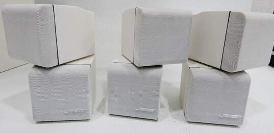 Bose Brand Acoustimass 7 Model White Home Theatre Speaker System (Set of 4) image number 4