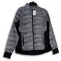 NWT Womens Gray Long Sleeve Full-Zip Activewear Jacket Size Large image number 1