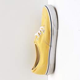 Vans Men's Yellow Authentic Canvas Sneakers Size 11.5