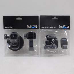 Go Pro Be A Hero Suction Cup Mount & Head Strap + Quick Clip NEW/SEALED