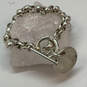 Designer Silpada 925 Sterling Silver Disc Toggle Clasp Link Chain Bracelet image number 1
