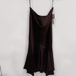 Lauren Ralph Lauren Women's Dark Chocolate Silk Slip Dress Size 6 NWT