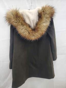 Nine West Acrylic/Polyester/Wool Blend Fur Patterned Jacket Size S alternative image