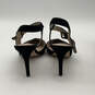 Womens Lo Jycye Black Suede Pointed Toe D'Orsay Heels Size 7.5M With Box image number 3
