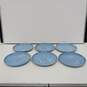 Set of 6 Winfield Blue Bamboo 10.25" Dinner Plates image number 1