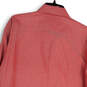 Mens Pink Collared Front Pocket Long Sleeve Button-Up Shirt Size XL image number 4