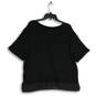 NWT Simply Vera Vera Wang Womens Black V-Neck Short Sleeve Blouse Top Size L image number 2