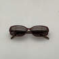 Womens Red Brown Full Rim UV Protection Rectangle Lens Sunglasses image number 1