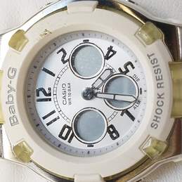 Casio Baby G BGA-110 White & Silver Tone Ana-Digi Vintage Watch alternative image