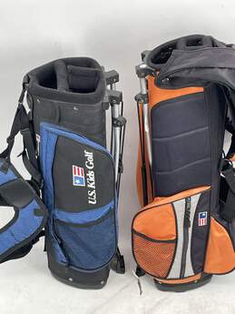Lot Of 2 US Kids Golf USKG Blue Orange Dual Stand Golf Bag E-0530106-X alternative image