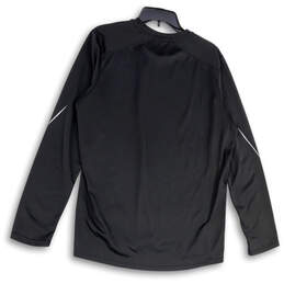Mens Black Crew Neck Long Sleeve Activewear Pullover T-Shirt Size X-Large alternative image