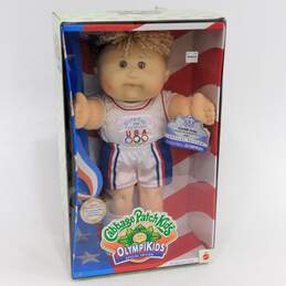 1995 Cabbage Patch Kids OlympiKids Special Edition Boy Doll Brown Eye Mattel NIB