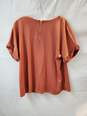 Melloday Short Sleeve Pullover Shirt Top Women's Size L NWT image number 3