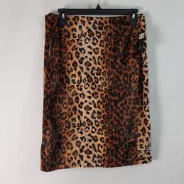 I.N.C Women Cheetah Print Skirt 8 NWT