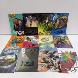 Bundle of 12 Assorted Saga Comic Books