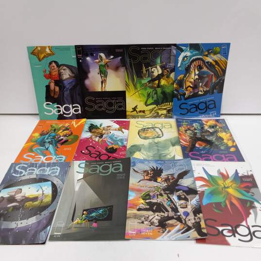 Bundle of 12 Assorted Saga Comic Books image number 1