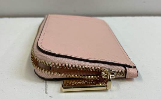 Kate Spade Madison Saffiano Leather Top Zip Card Wallet Pink image number 4