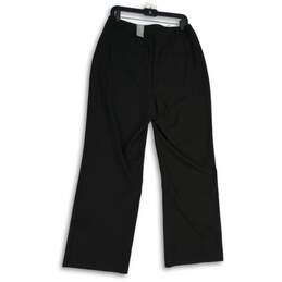 NWT Ashley Stewart Womens Black Flat Front Welt Pocket Pull-On Ankle Pants Sz 12 alternative image