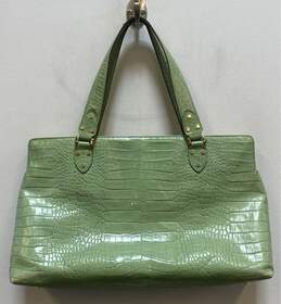 Kate Spade Croc Embossed Shoulder Bag Lime Green alternative image