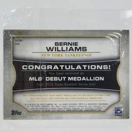 2016 Bernie Williams Topps MLB Debut Medallion NY Yankees alternative image