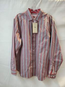 Tommy Bahama Pink Long Sleeve Button Up Shirt Adult Size M NWT