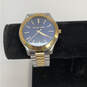 Designer Michael Kors MK-3479 Two-Tone Round Blue Dial Analog Wristwatch image number 1