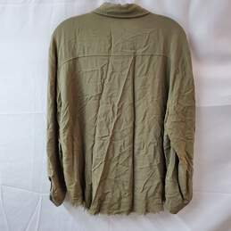 Michael Kors Green Long Sleeve Button Down Shirt alternative image