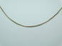 14K Yellow Gold Box Chain Necklace 2.3g image number 4