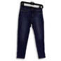 Womens Blue Denim Medium Wash Stretch Pockets Skinny Leg Jeans Size 26P image number 1