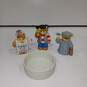 16pc Set of Enesco Lucy & Me Ceramic Bear Figurines w/Display Shelf image number 4