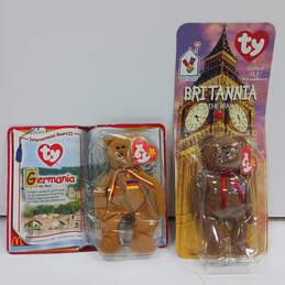 Bundle of Ty Britania & Germania Bears IOB