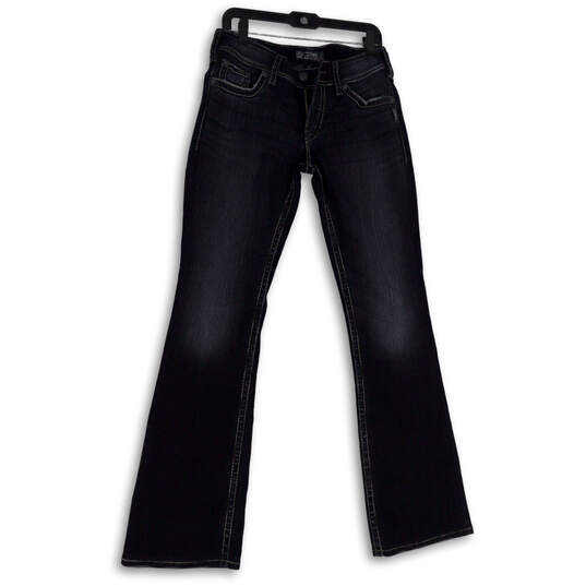 Veroorloven verraad George Eliot Buy the Womens Black Dark Wash Regular Fit Denim Stretch Bootcut Jeans Size  29/34 | GoodwillFinds