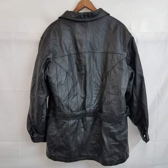 Wilson's leather jacket w removable liner and tie belt L image number 2