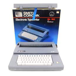 1980s Smith Corona SL 80 Electronic Typewriter w/ Word Eraser & Case IOB