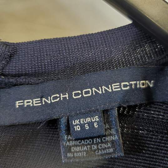 French Connection Women Navy/Black Dress Sz 6 NWT image number 3
