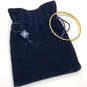 Designer Swarovski Gold-Tone Sparkling CZ Bangle Bracelet w/ Dust Bag image number 1