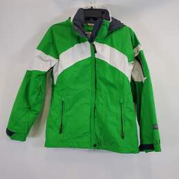 Columbia Women Green/White Active Jacket S