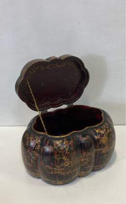 Castilian Imports Wood Box with Duck Handle Detail Asian Art alternative image