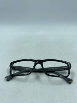 Emporio Armani Black Rectangle Eyeglasses