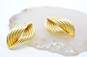 14K Yellow Gold Swirl Earrings 2.2g image number 1