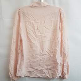 Kate Spade New York Textured Pink Button Blouse Size 2 alternative image