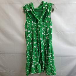 Eliza J Women's Green Polyester Floral Sleeveless Halter Dress Size 8 alternative image