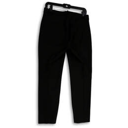 Womens Black Regular Fit Slash Pocket Stretch Flat Front Dress Pants Size 8 alternative image