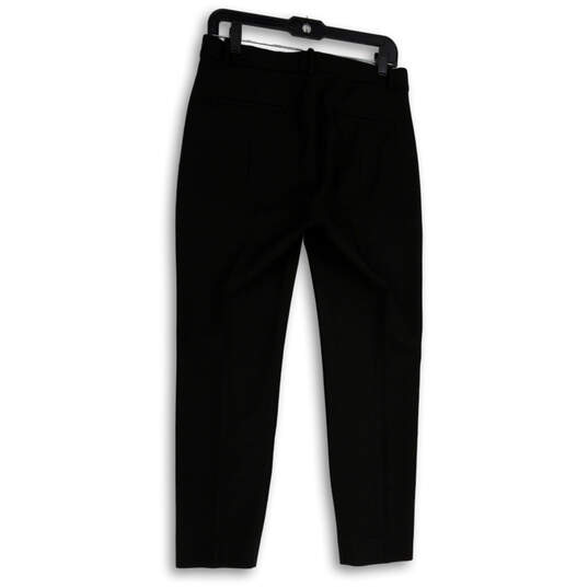 Womens Black Regular Fit Slash Pocket Stretch Flat Front Dress Pants Size 8 image number 2