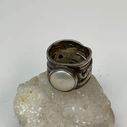 Designer Silpada 925 Sterling Silver intertwined weave Pearl Mermaid Ring