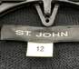 St. John Women's Black Knit Sleeveless Top W/ Sequin Collar image number 5