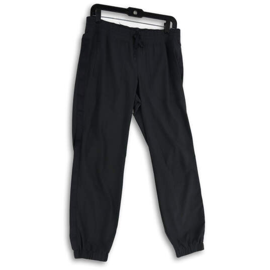 Womens Gray Drawstring Pockets Tapered Leg Activewear Jogger Pants Size 8 image number 1