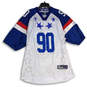 Men White Blue Carolina Panthers Julius Peppers #90 Football Jersey Size 54 image number 1